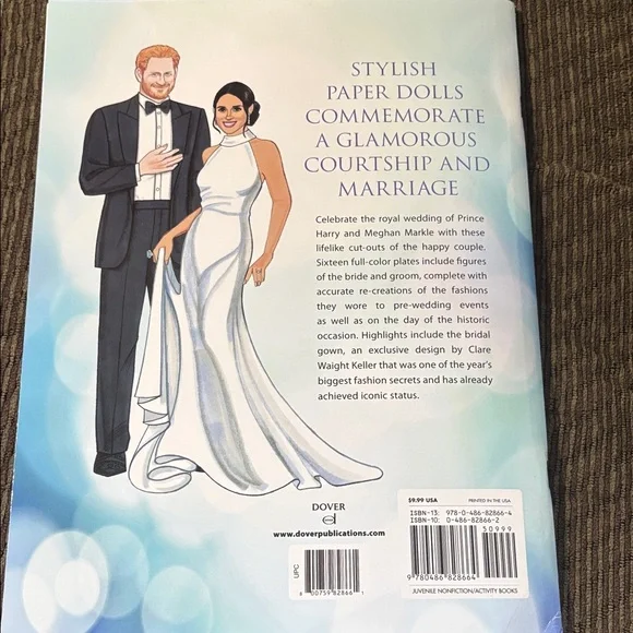 Royal Wedding Coloring and Paper Doll Books - Picture 14 of 16
